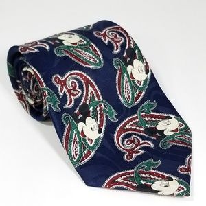 Mickey Unlimited Disney Paisley Tie - Navy Blue